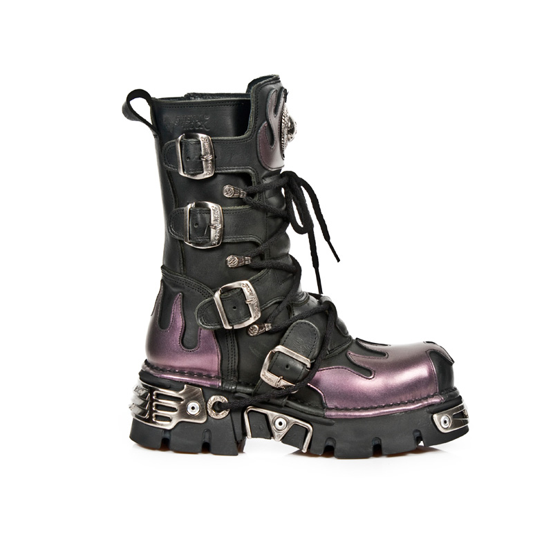 New Rock New Rock Laarzen M 591 S5 ZwartPaars | Attitude New Rock New Rock Laarzen M 591 S5 ZwartPaars | Attitude
